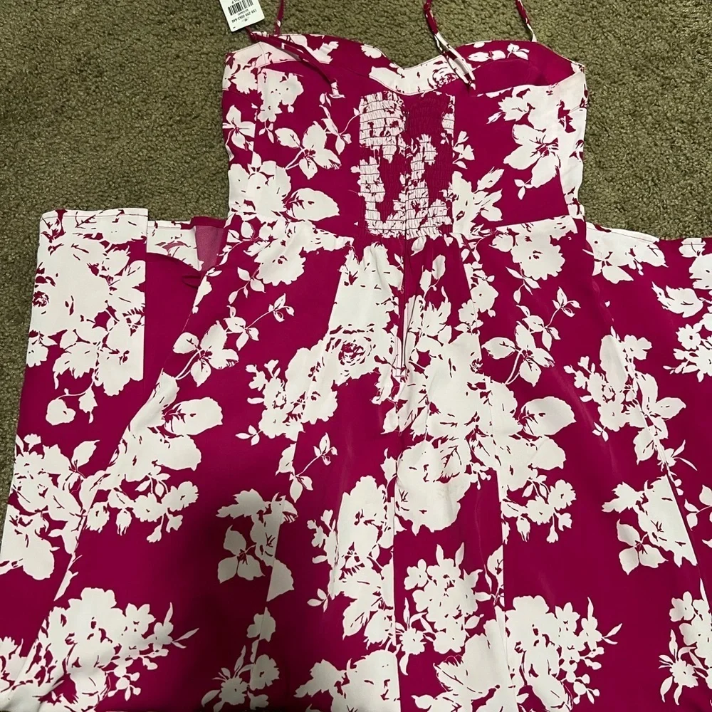 Abercrombie & Fitch Pink and White Floral Dress - Picture 7 of 9